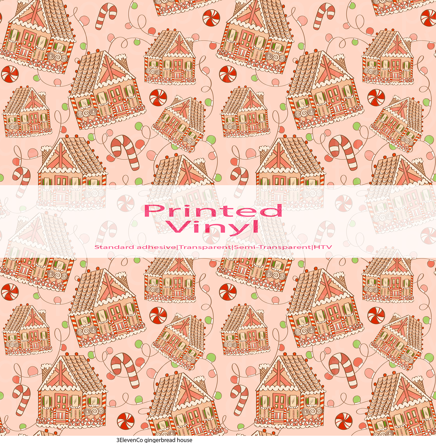 gingerbread house vinyl sheet