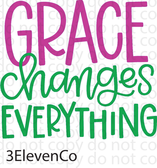 grace changes everything decal