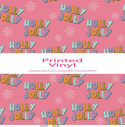 holly jolly vinyl sheet