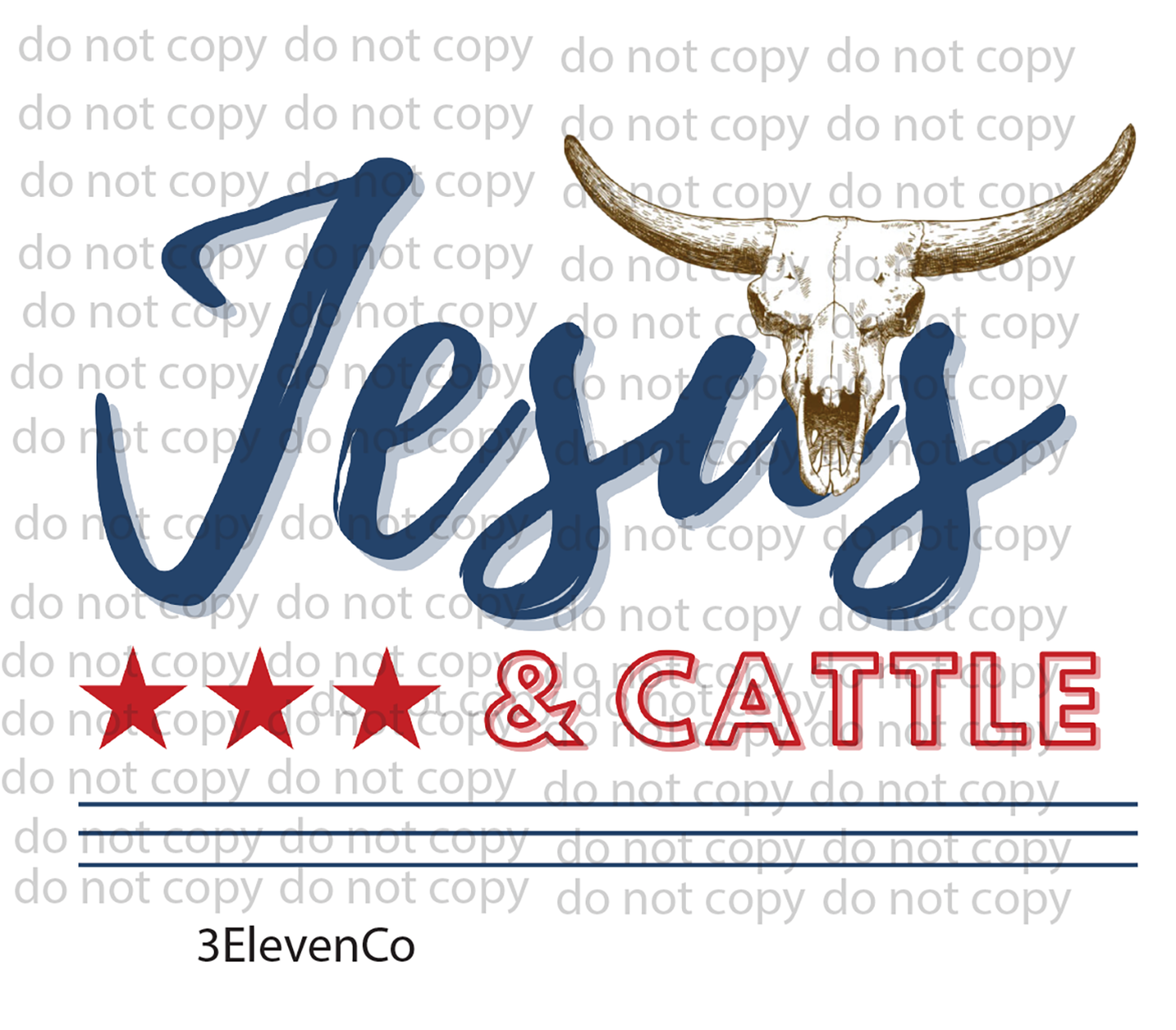 Jesus and cattle decal