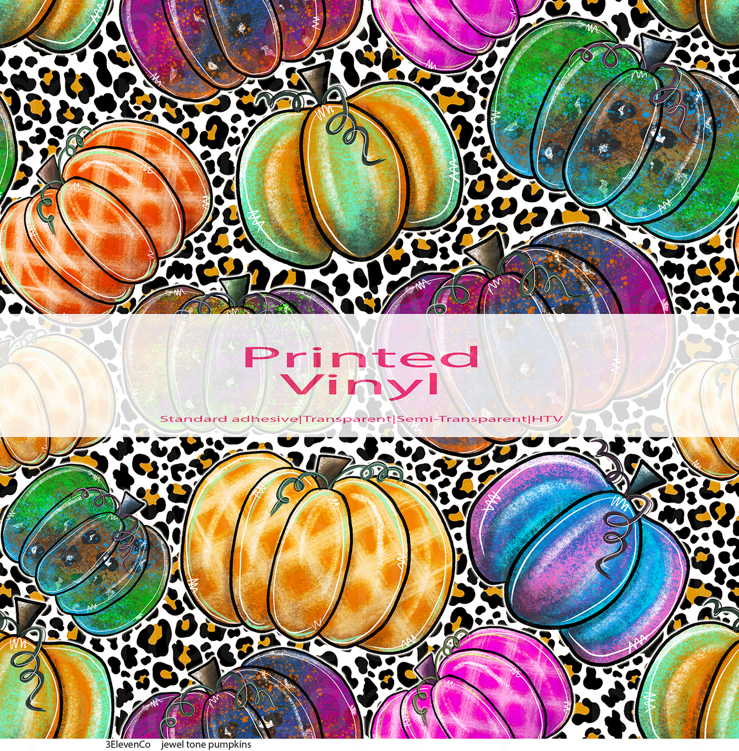 jewel tone pumpkins vinyl sheet