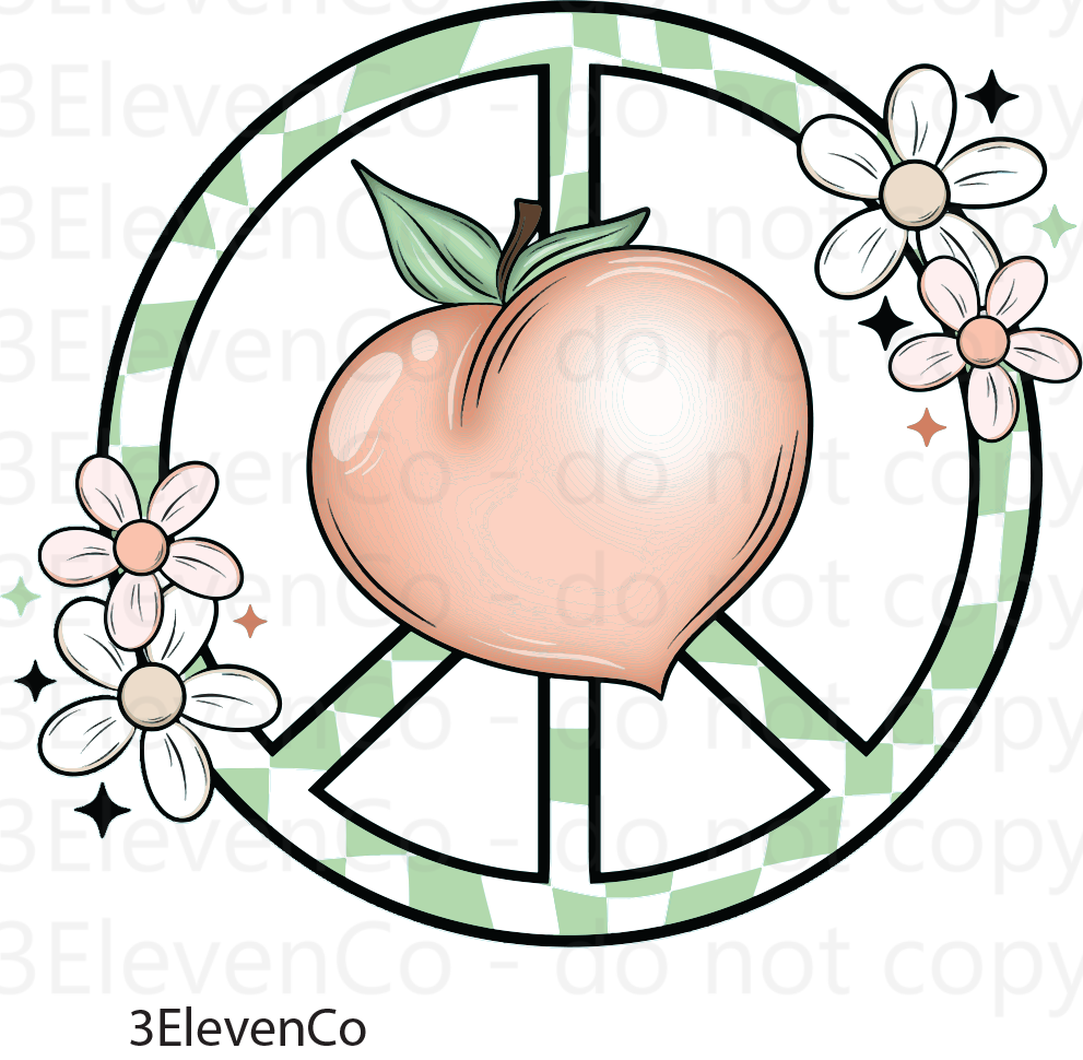 just peachy vinyl sheet or decal – 3ElevenCo