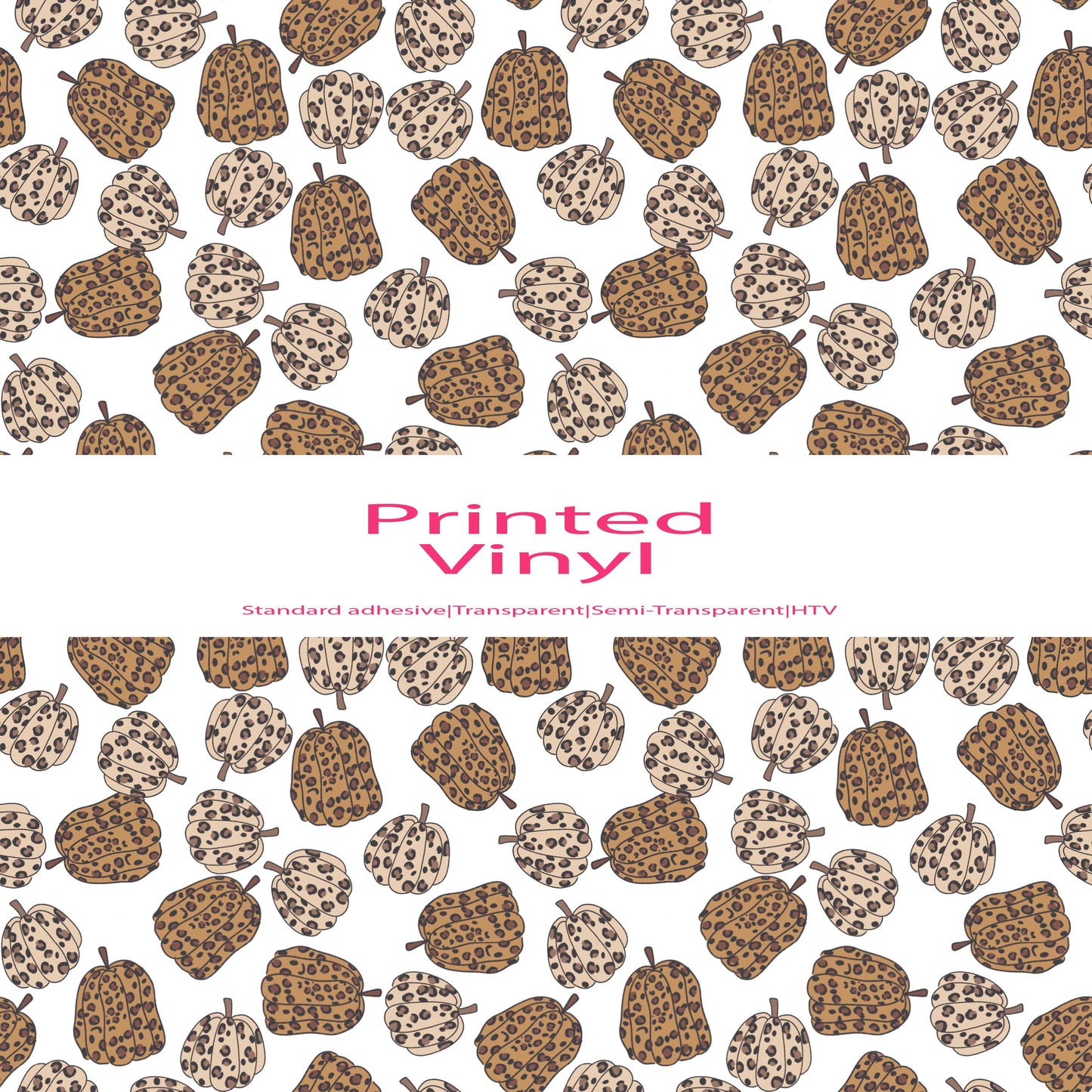 Leopard pumpkins vinyl sheet