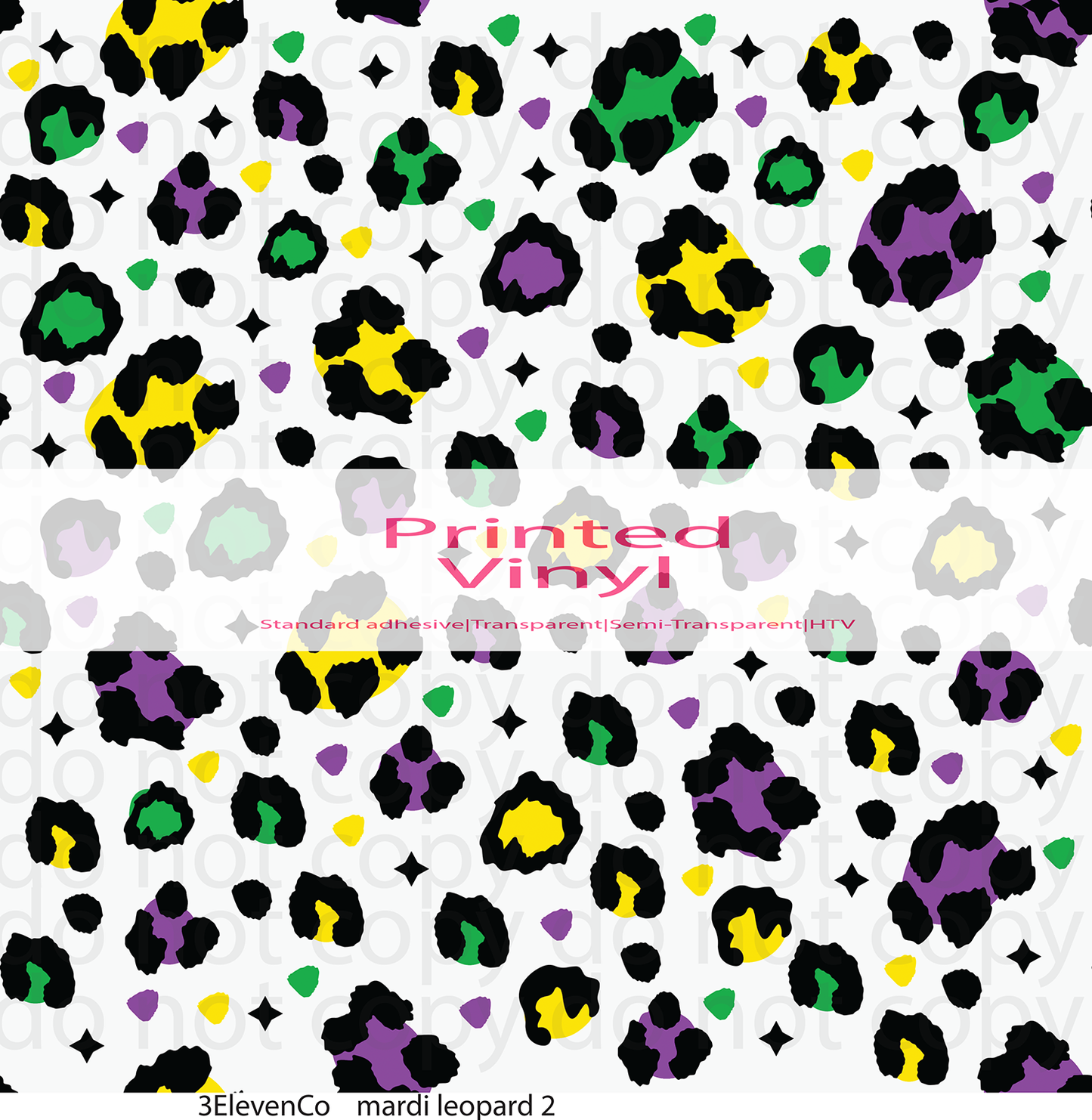 mardi leopard vinyl sheet