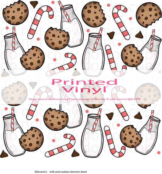 cookies and milk element sheet decal