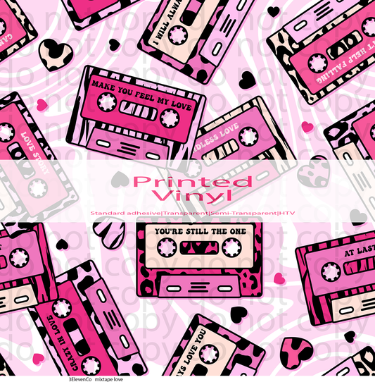 mixtape love vinyl sheet