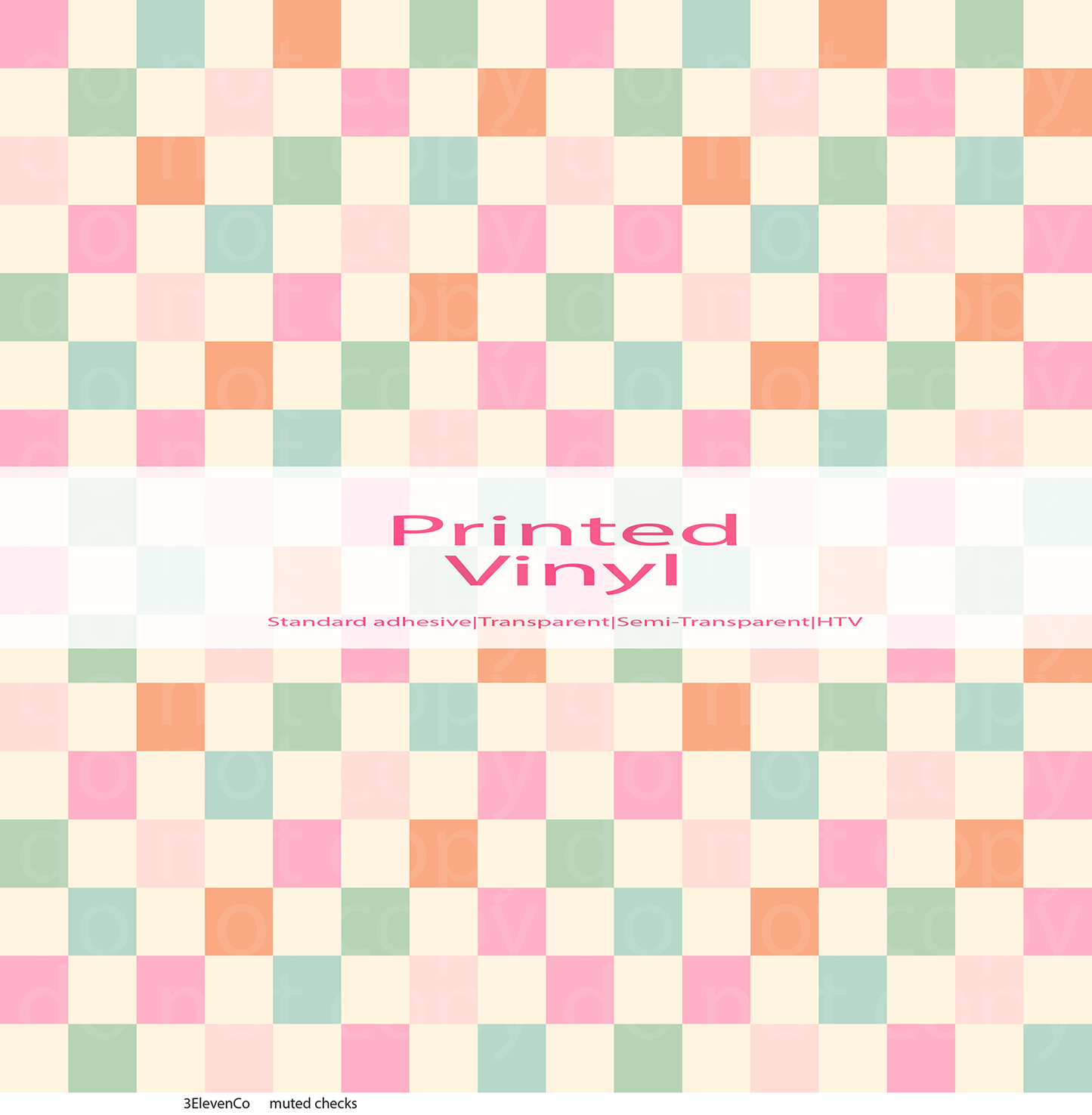 muted checks vinyl sheet