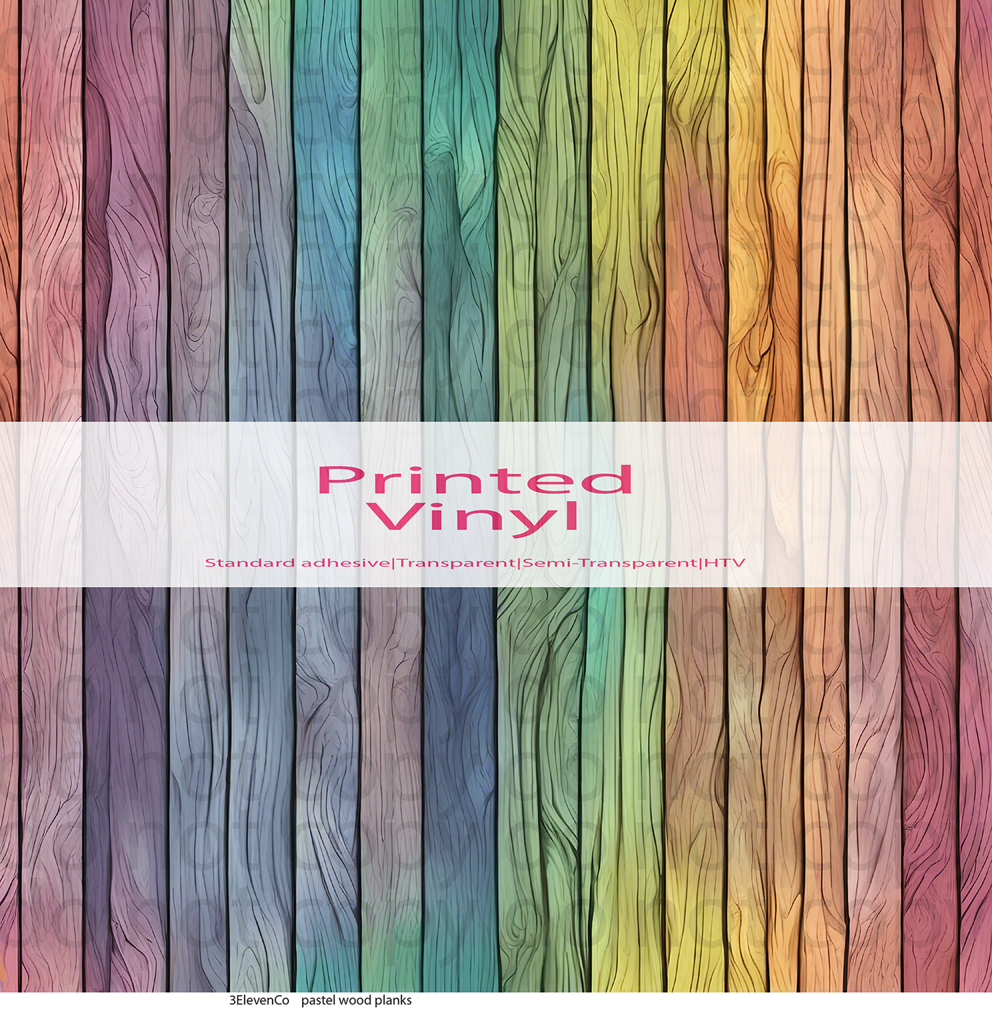 pastel wood planks vinyl sheet