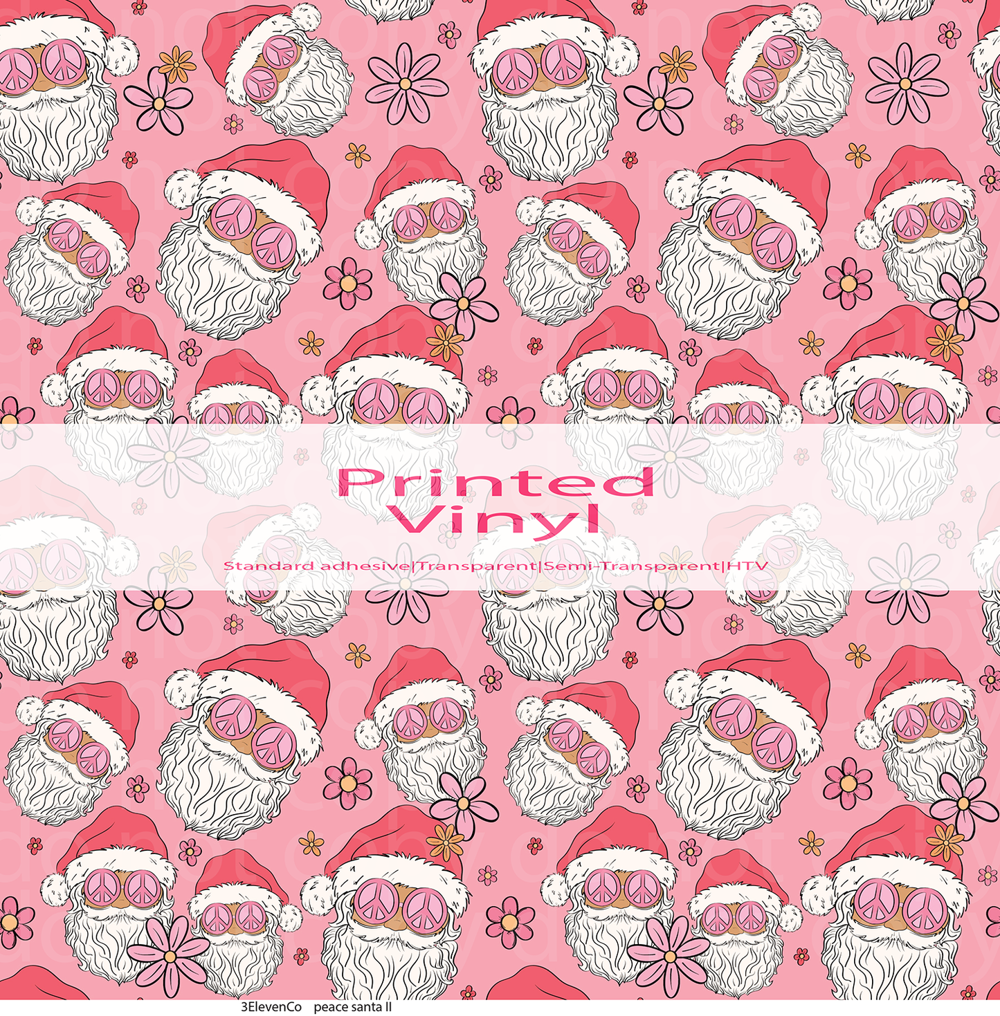 peace santa vinyl sheet