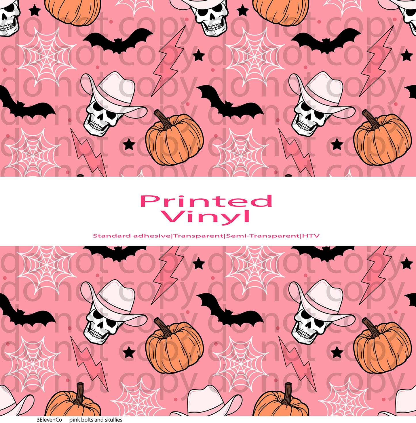 pink bolts and skullies vinyl sheet or pen wrap