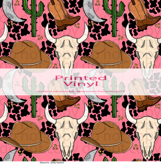 pinky western vinyl sheet