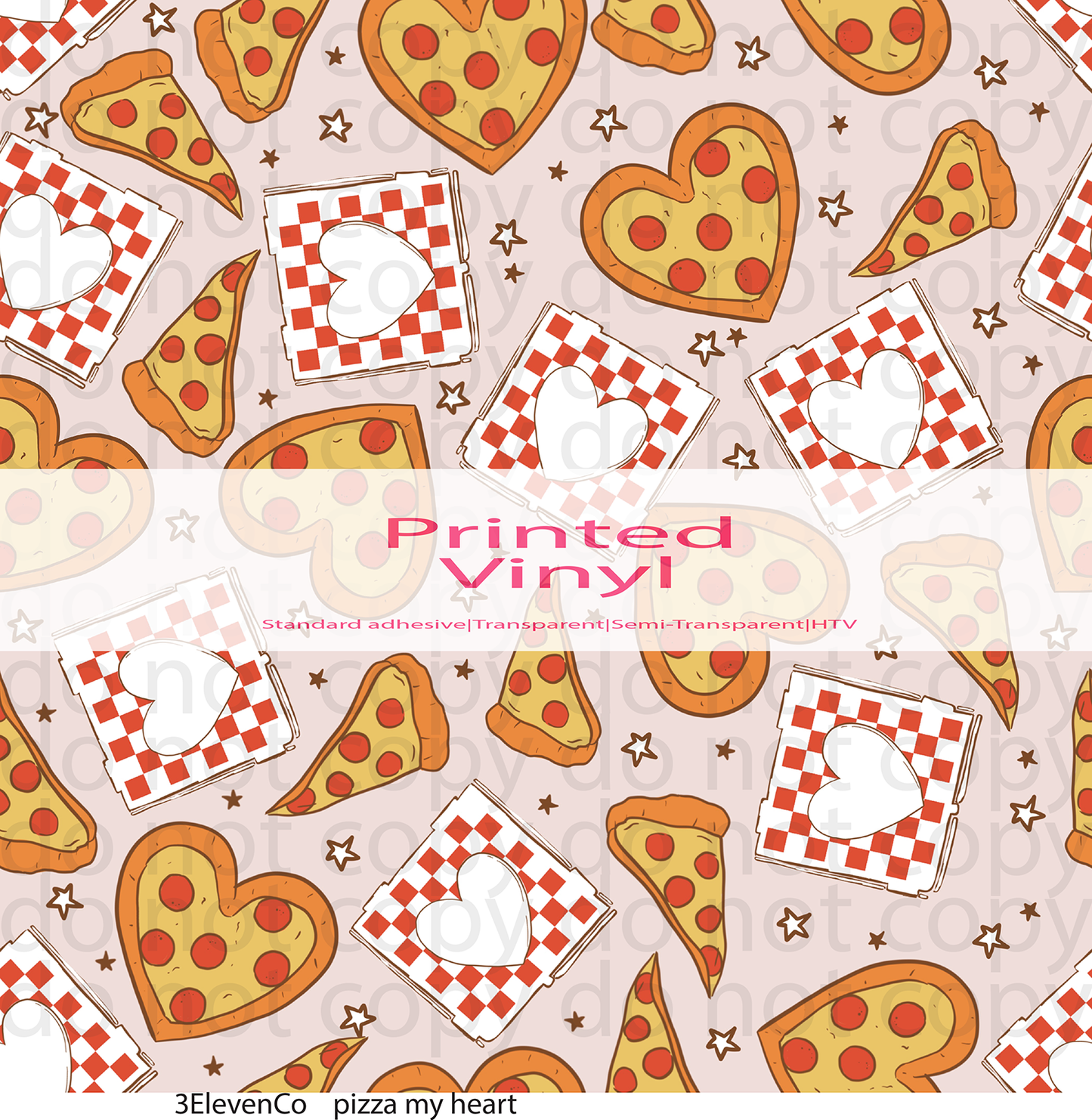 pizza my heart vinyl sheet