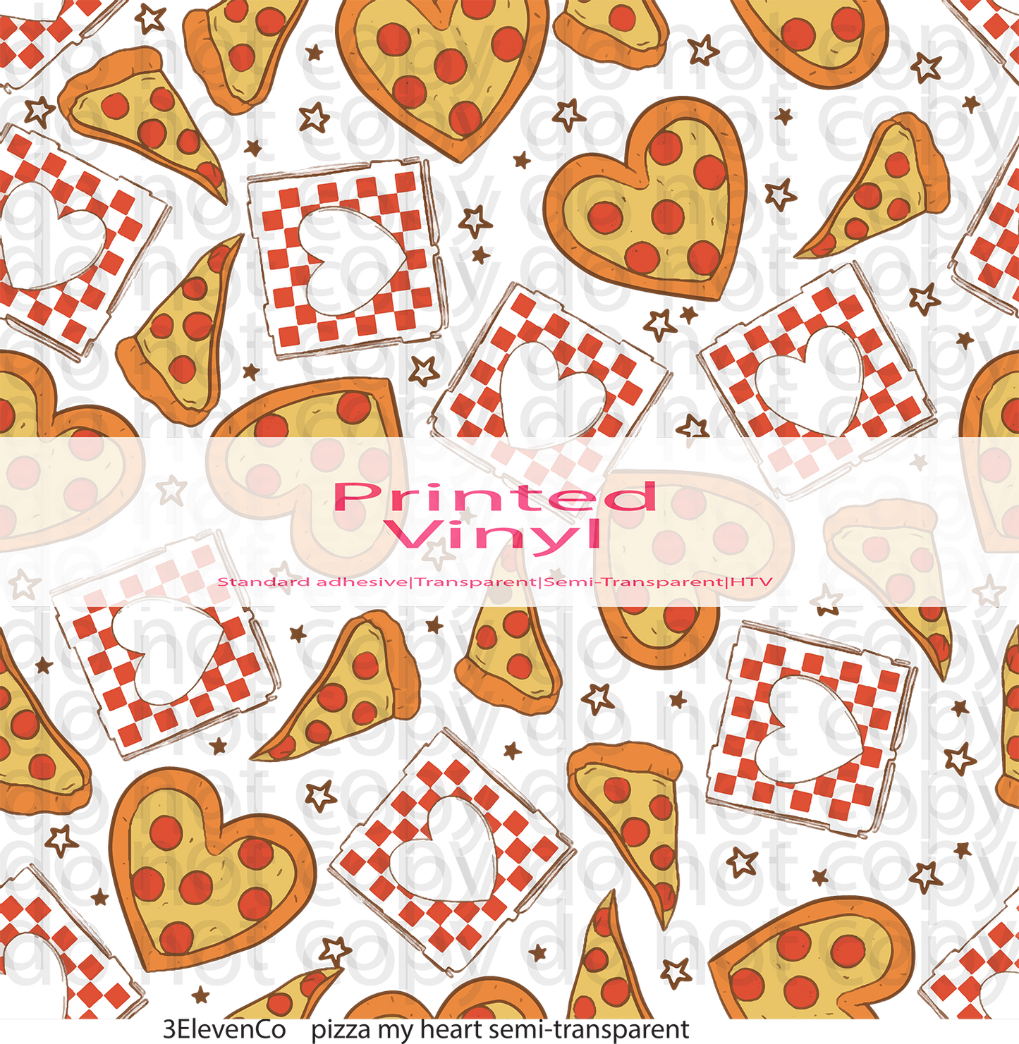 pizza my heart vinyl sheet