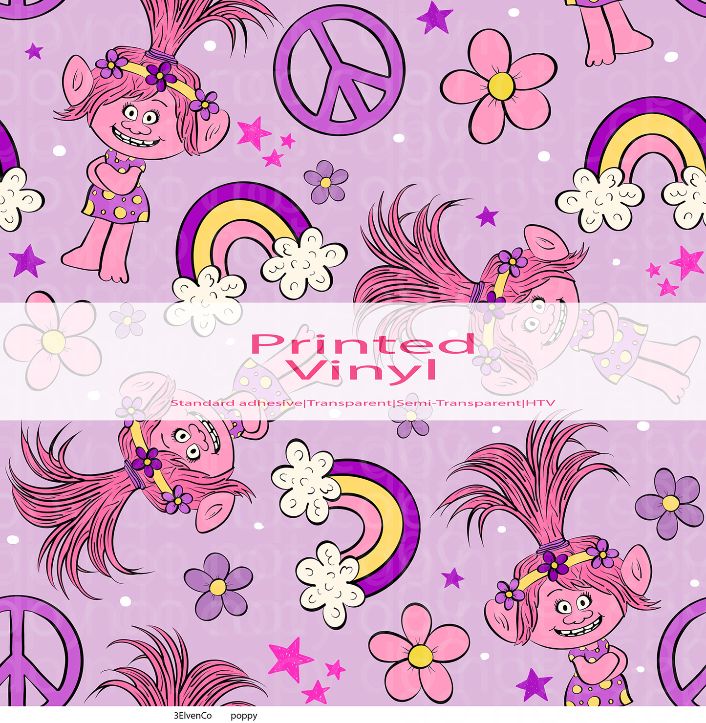 poppy vinyl sheet or decal