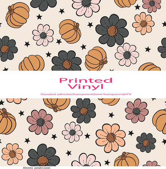 pumpkin season vinyl sheet or decal