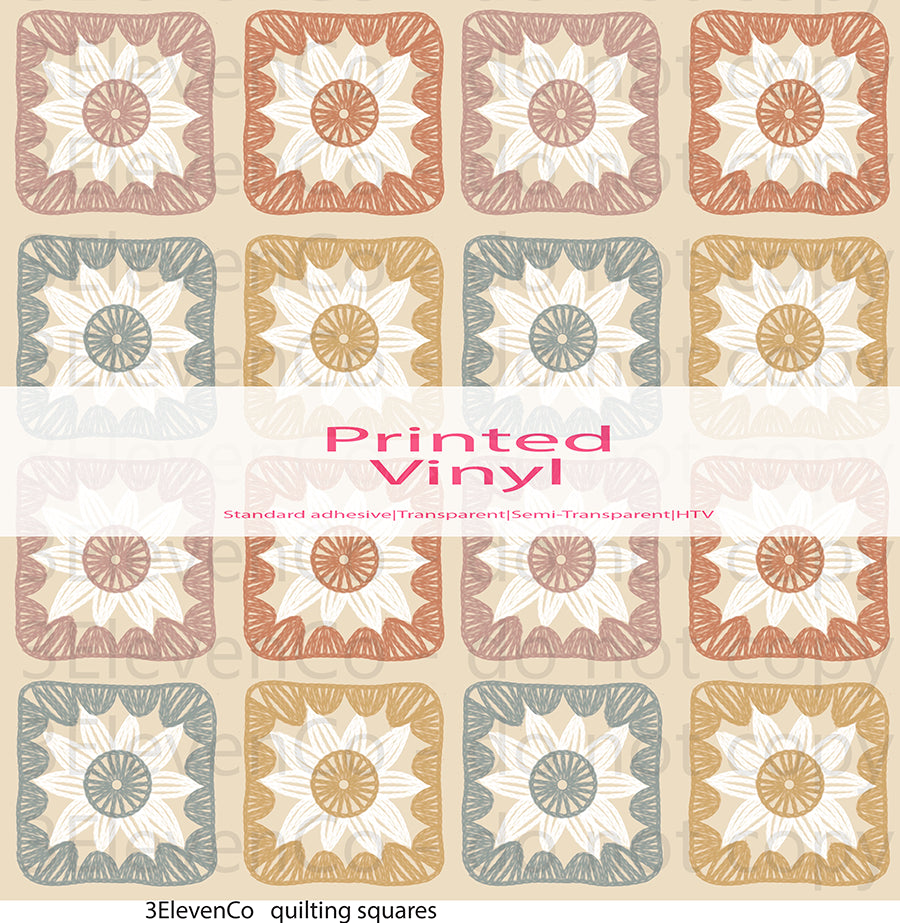 quilting squares vinyl sheet