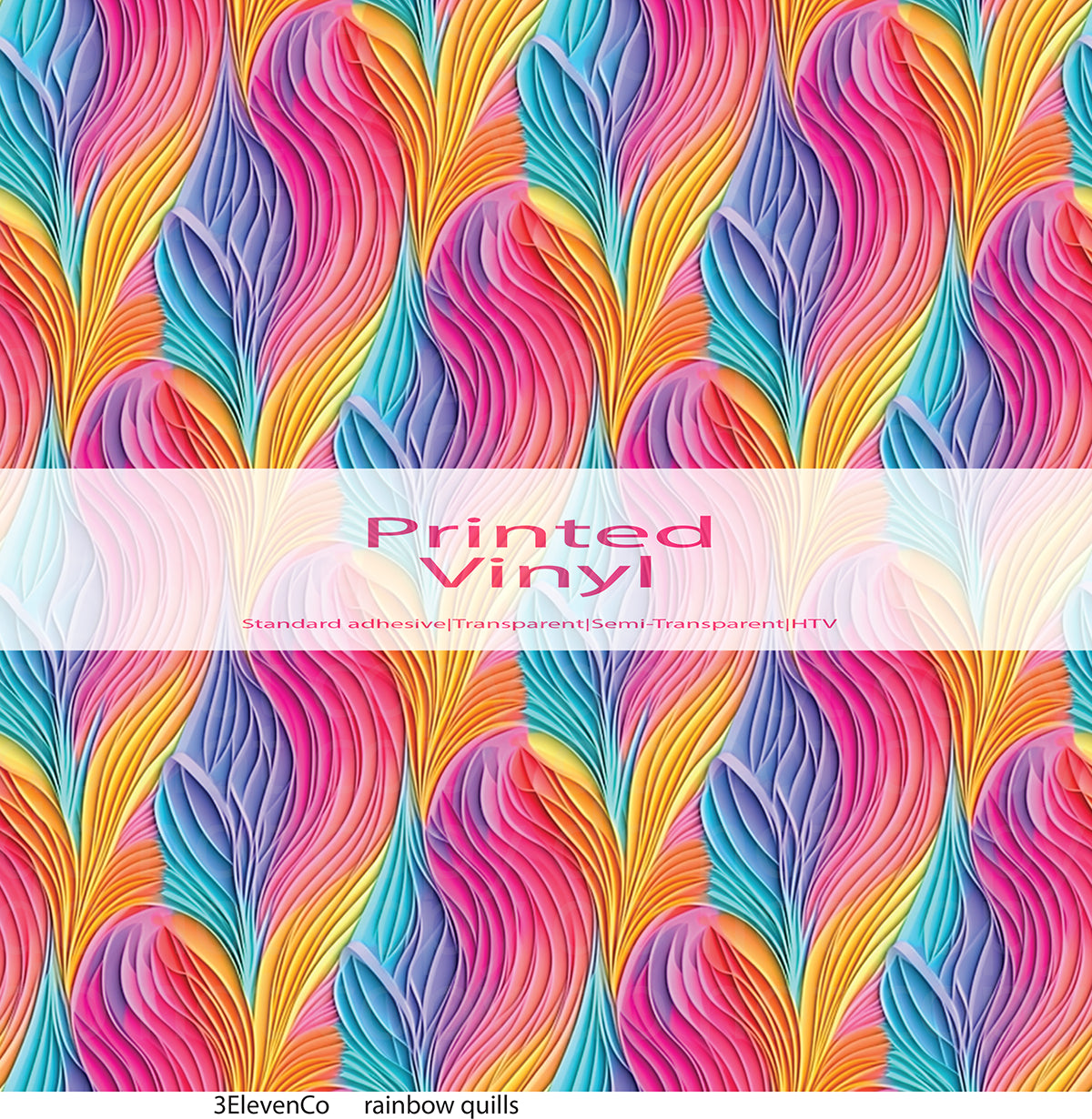 rainbow quills vinyl sheet