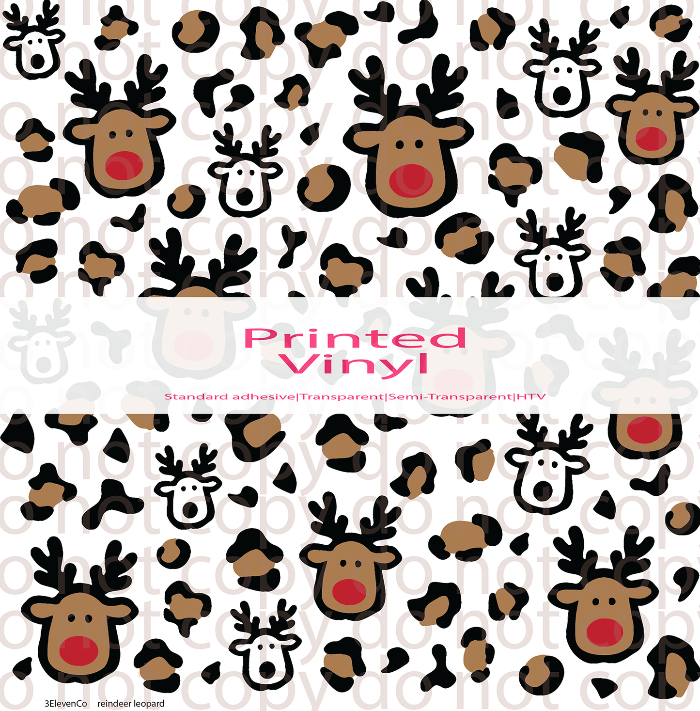 reindeer leopard vinyl sheet