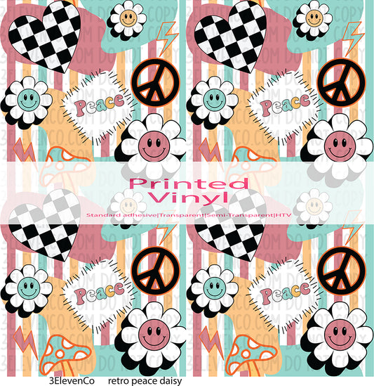 retro peace daisy