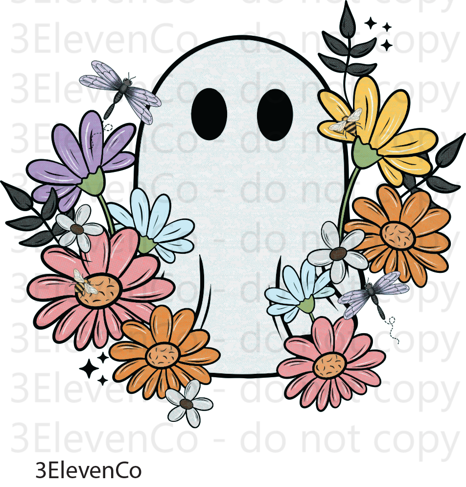 retro spooky seamless vinyl sheet or decal