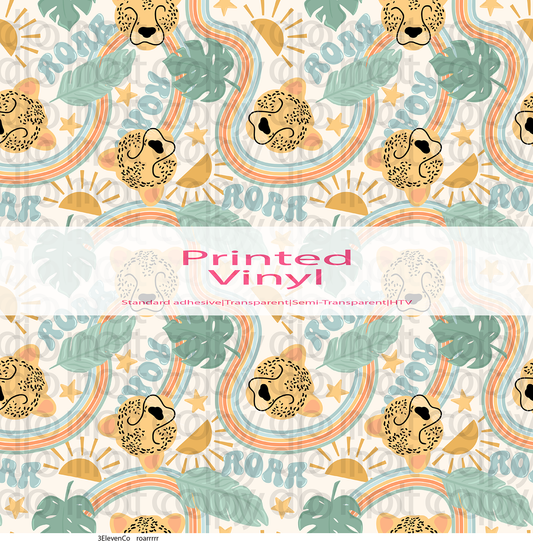 Roarrrr vinyl sheet