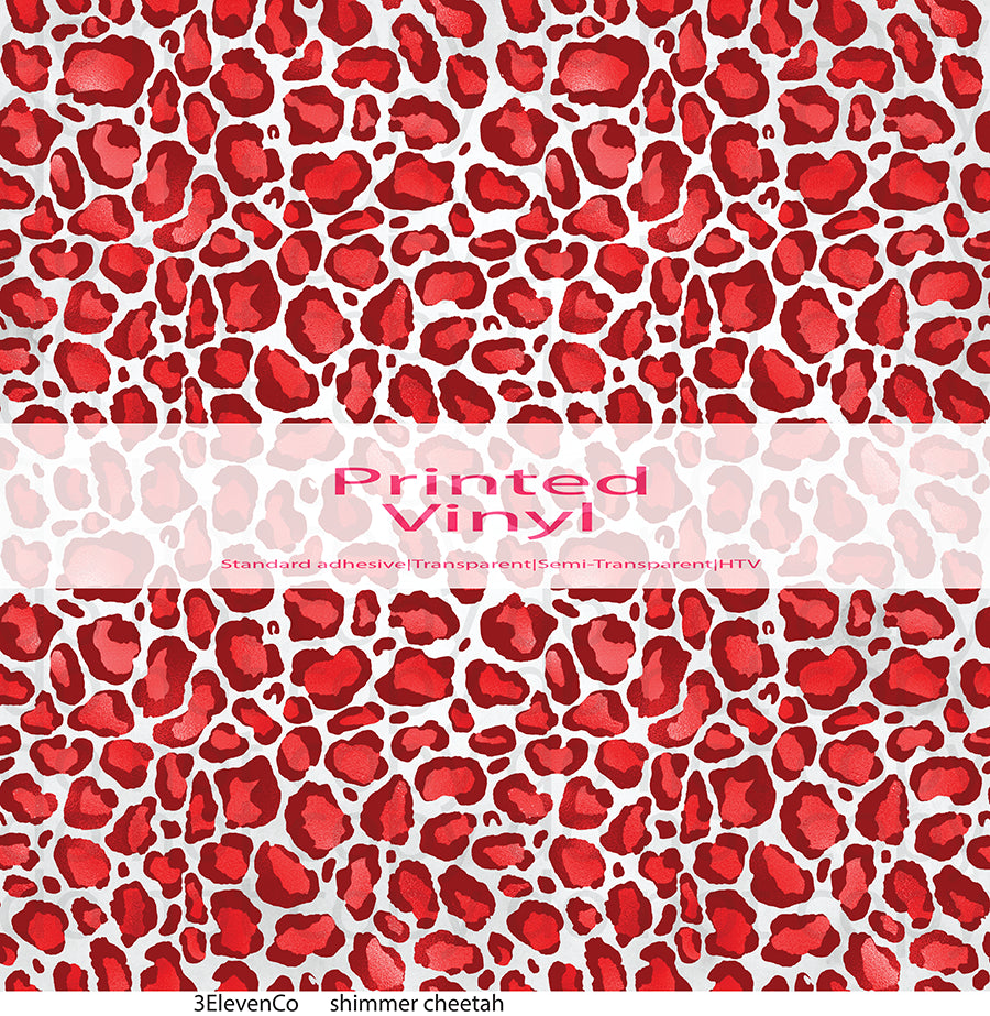 shimmer cheetah vinyl sheet