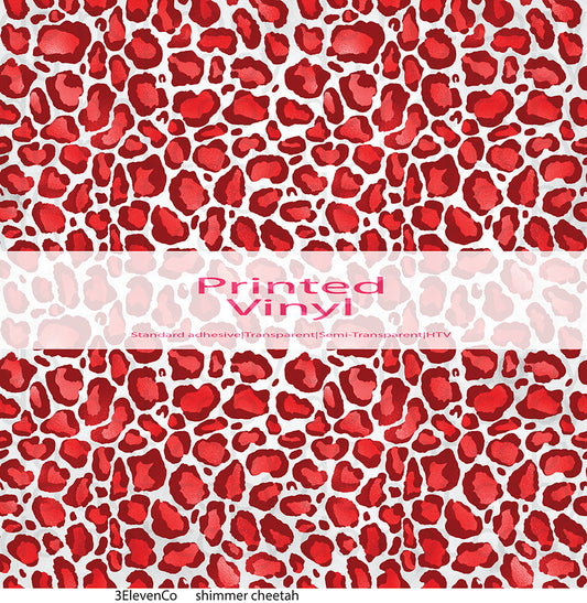 shimmer cheetah vinyl sheet