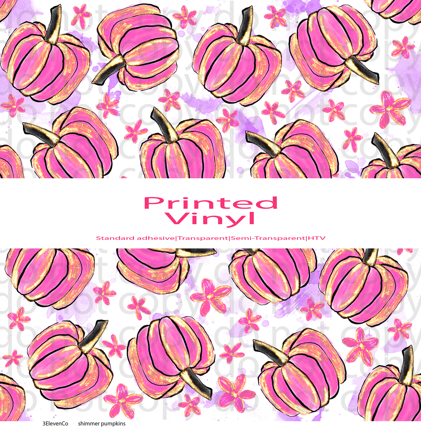 shimmer pumpkins vinyl sheet