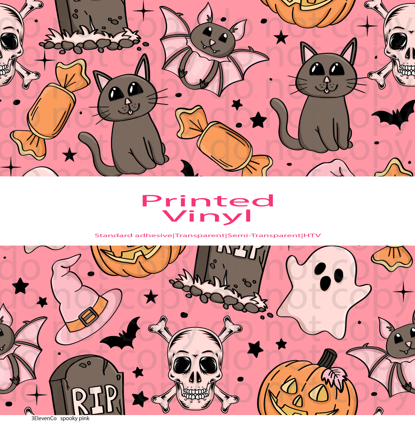 spooky pink vinyl sheet