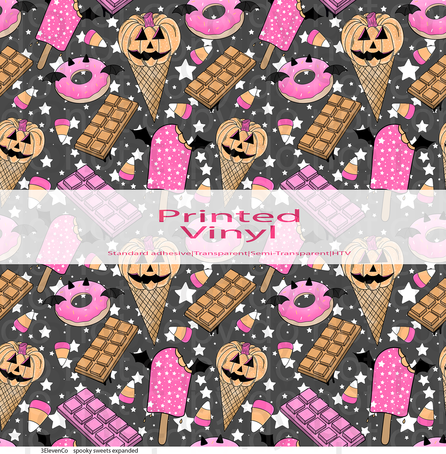 spooky sweets vinyl sheet