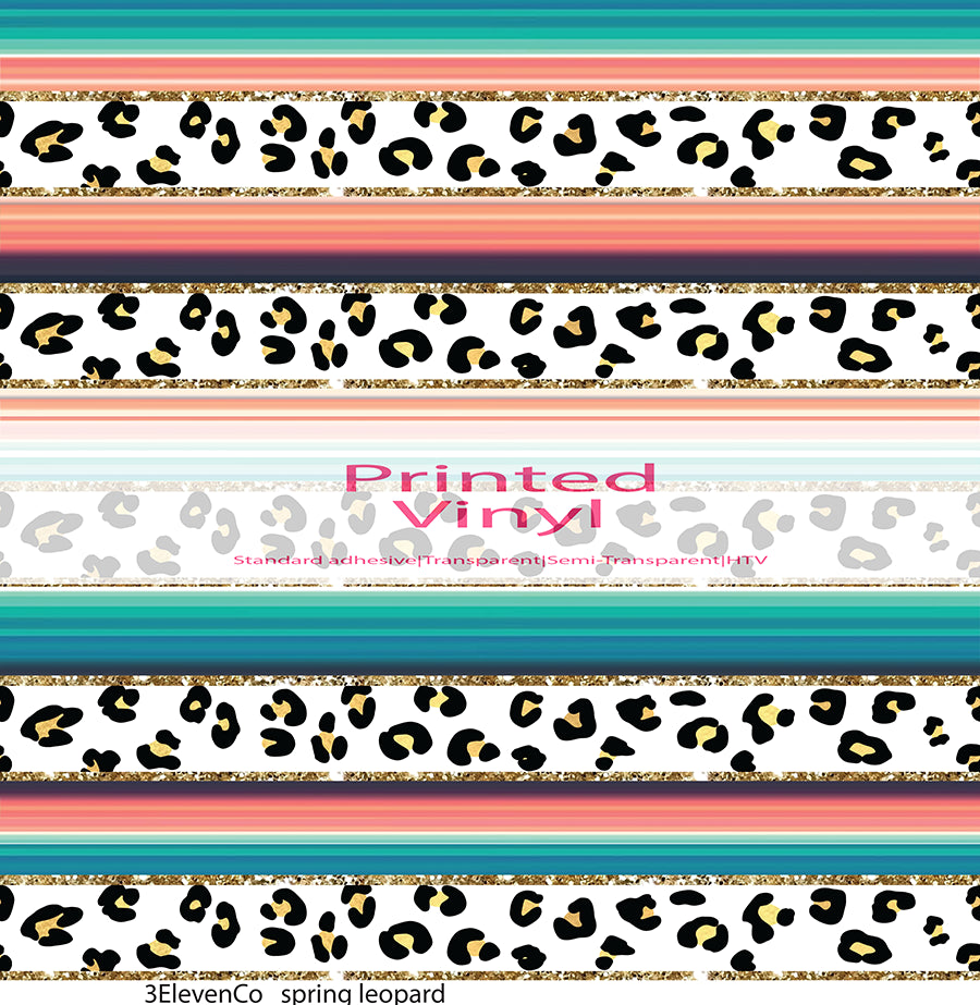 spring leopard vinyl sheet