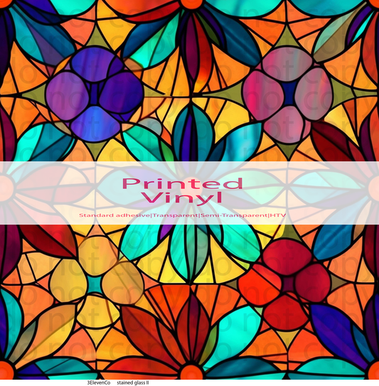 stained glass II vinyl sheet