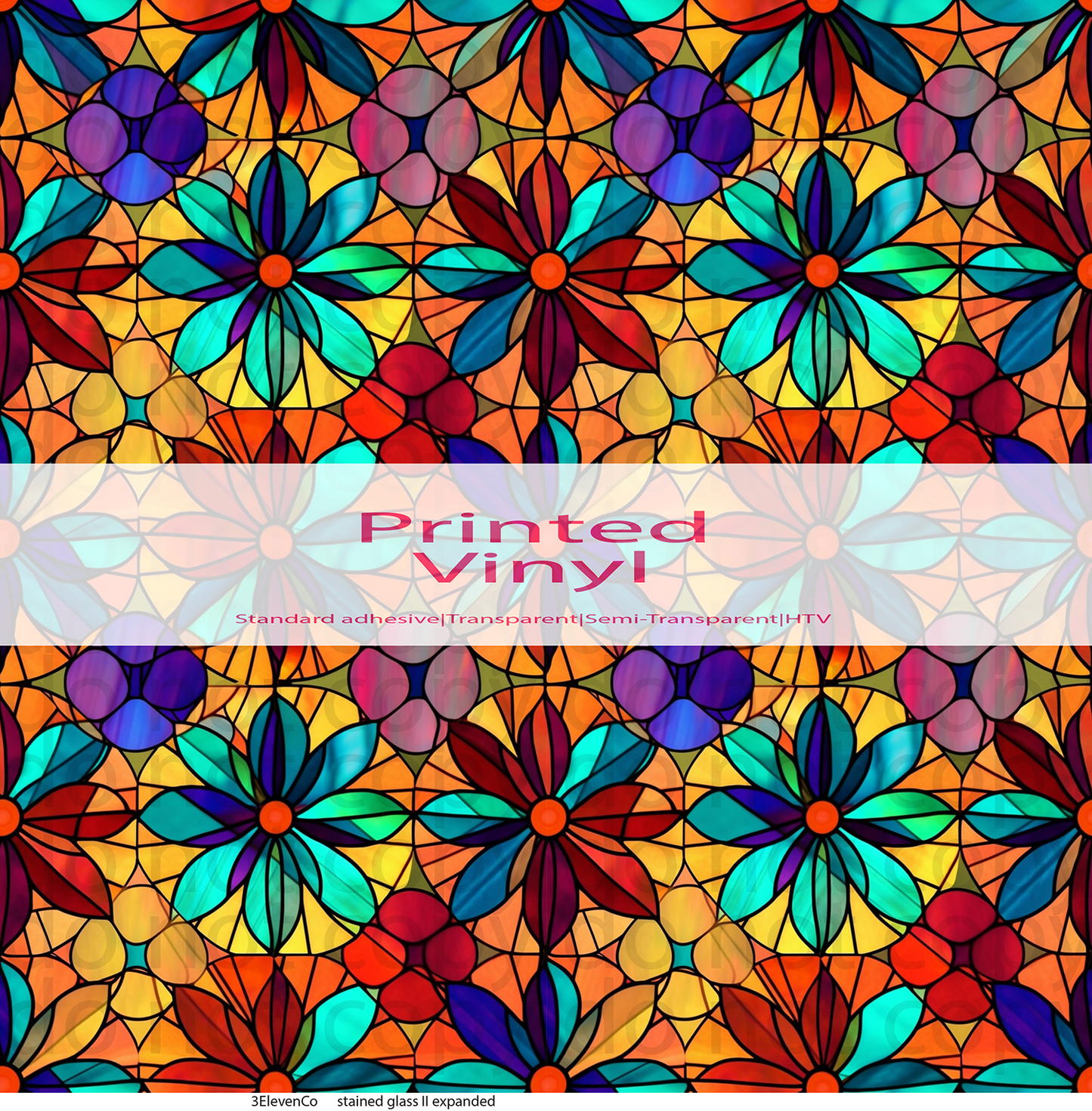 stained glass II vinyl sheet