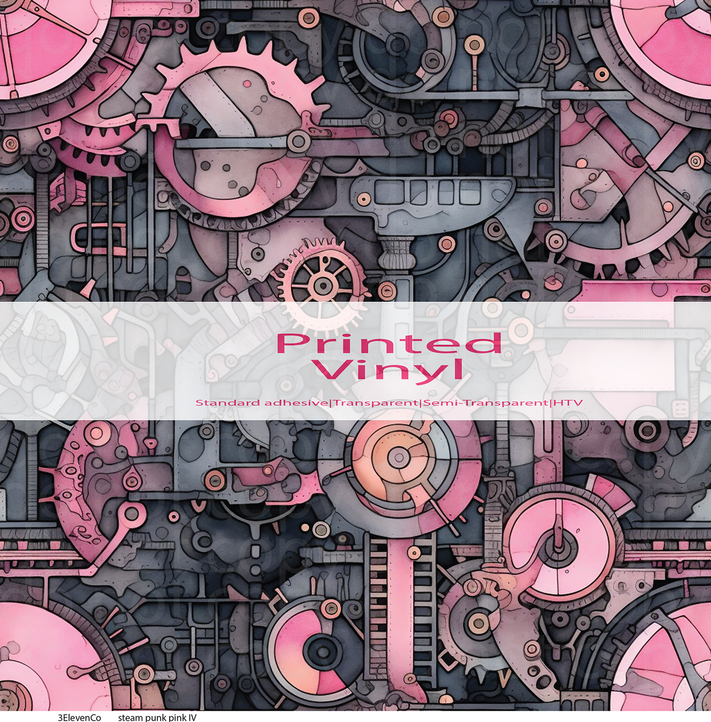 steam punk pink collection vinyl sheet