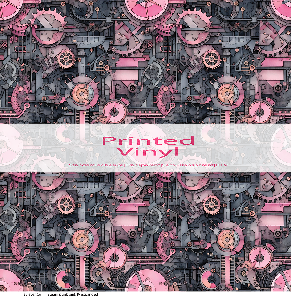 steam punk pink collection vinyl sheet