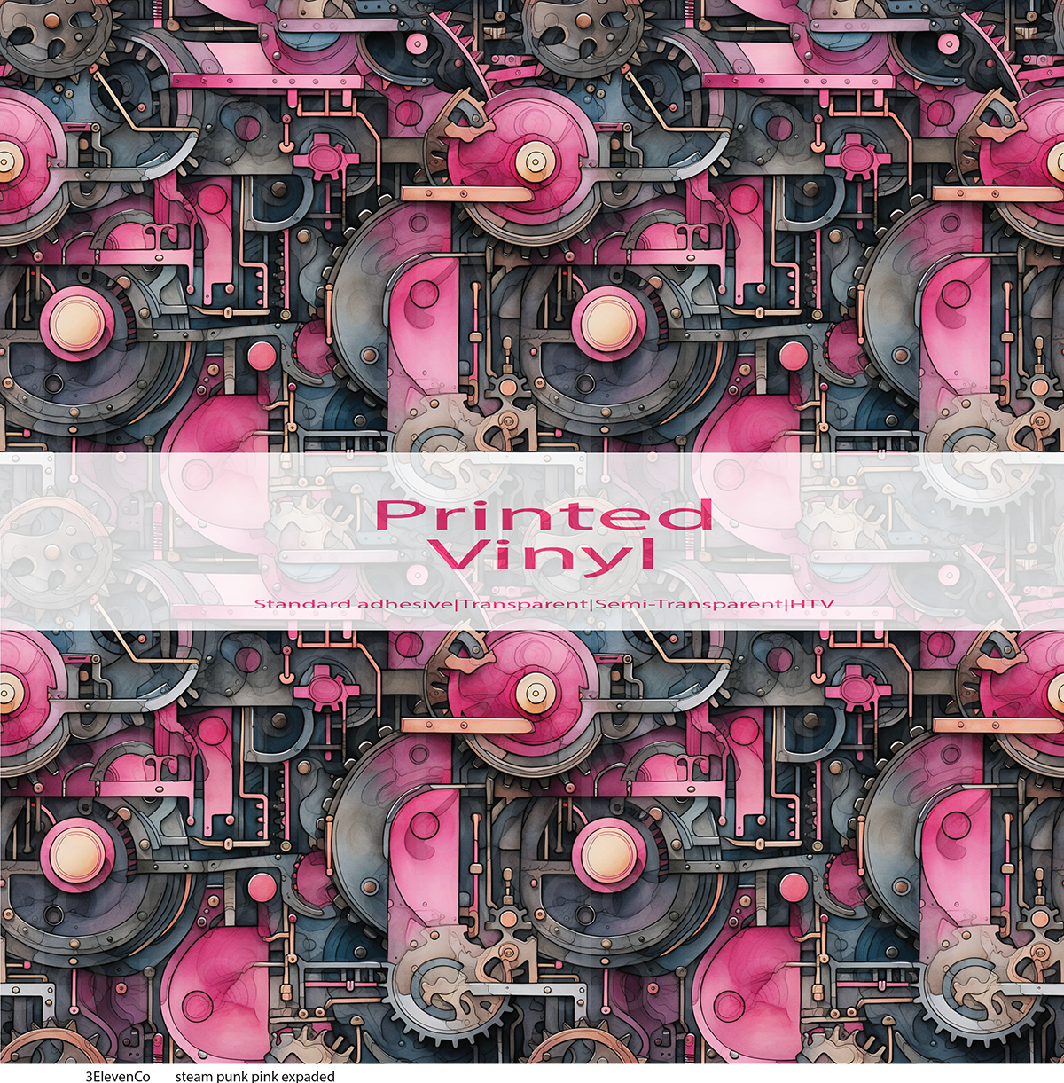 steam punk pink collection vinyl sheet