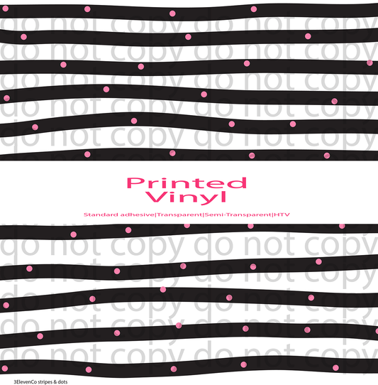 stripes and dots vinyl sheet