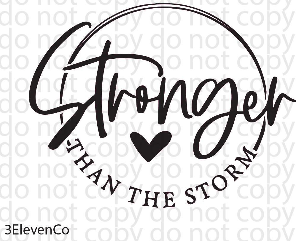 stronger than the storm circle decal or sublimation print