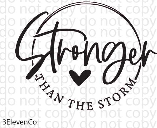 stronger than the storm circle decal or sublimation print