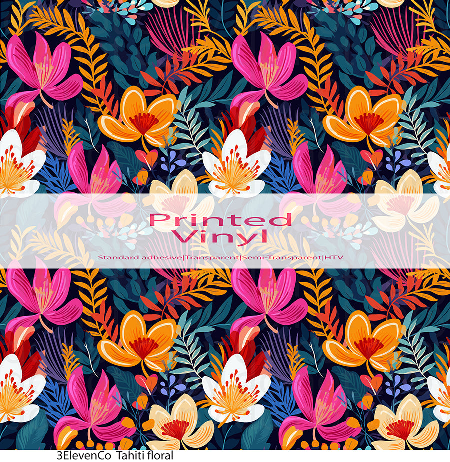 tahiti floral vinyl sheet