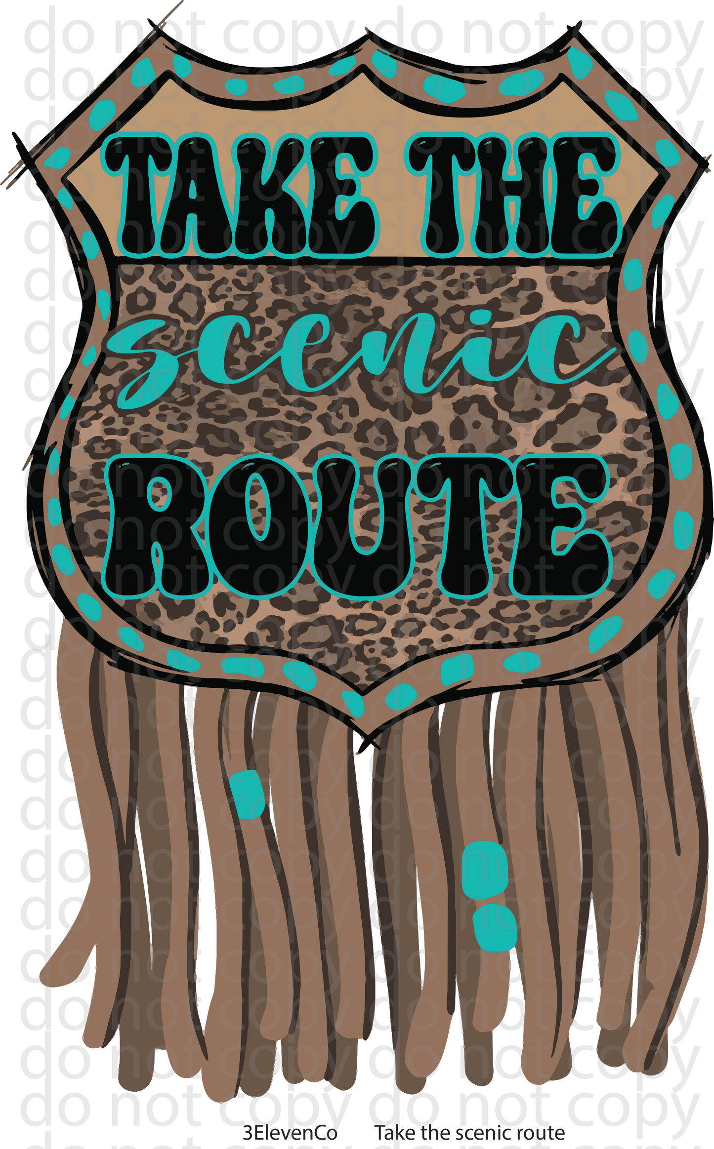 Take the scenic route decal