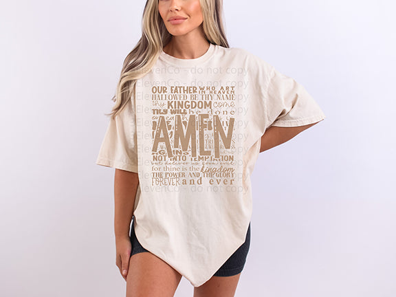 Lord's prayer tee or sweatshirt  |comfort colors|