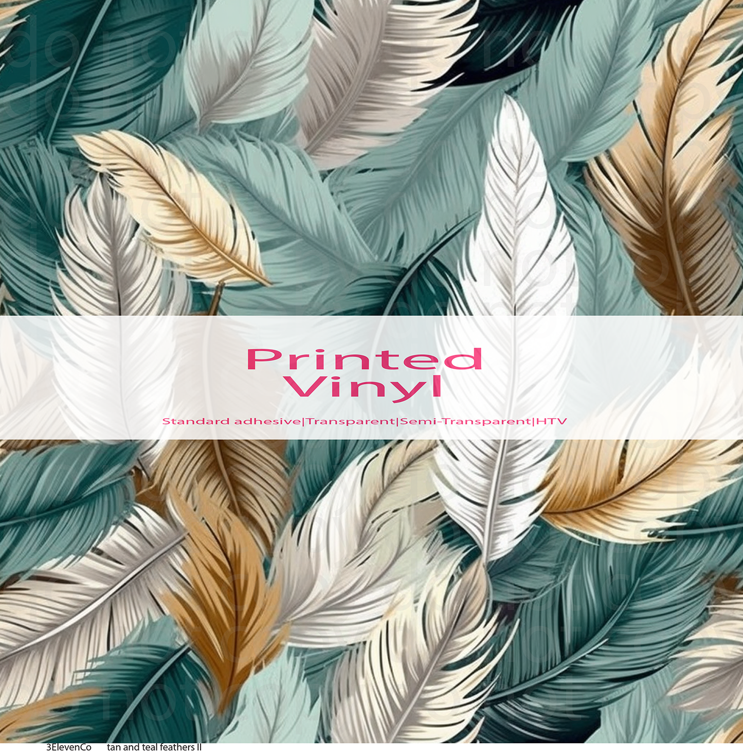 feathers vinyl sheet