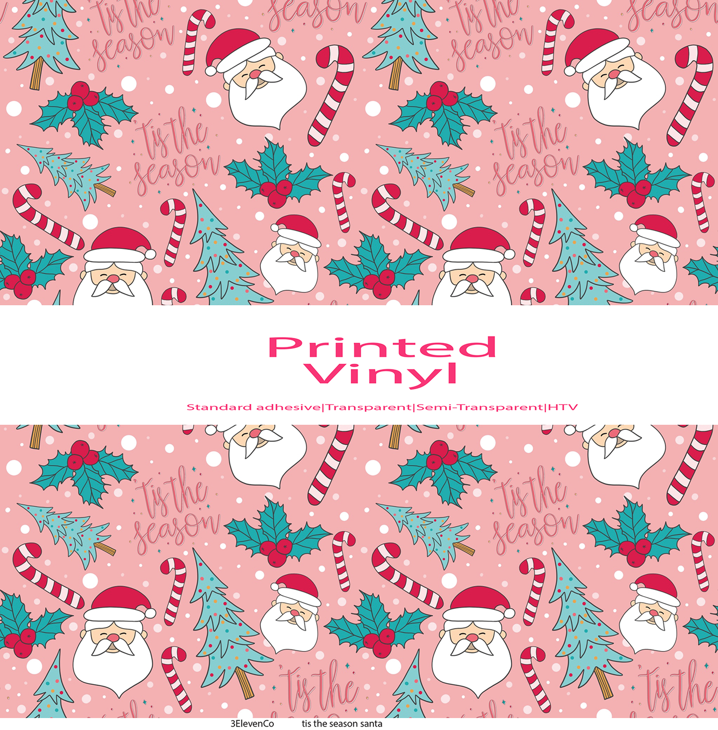 tis the season santa vinyl sheet or decal