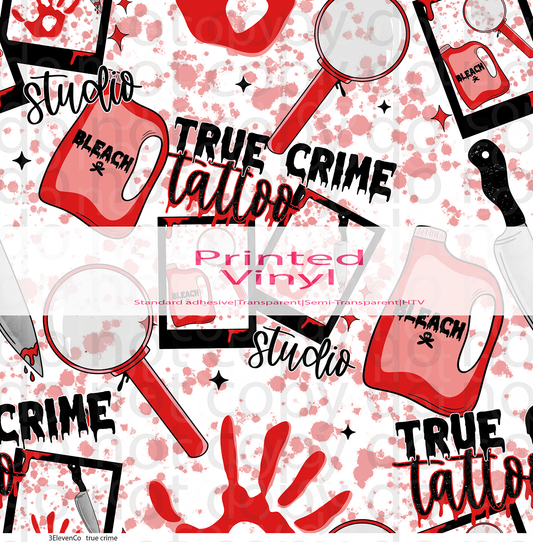 true crime vinyl sheet