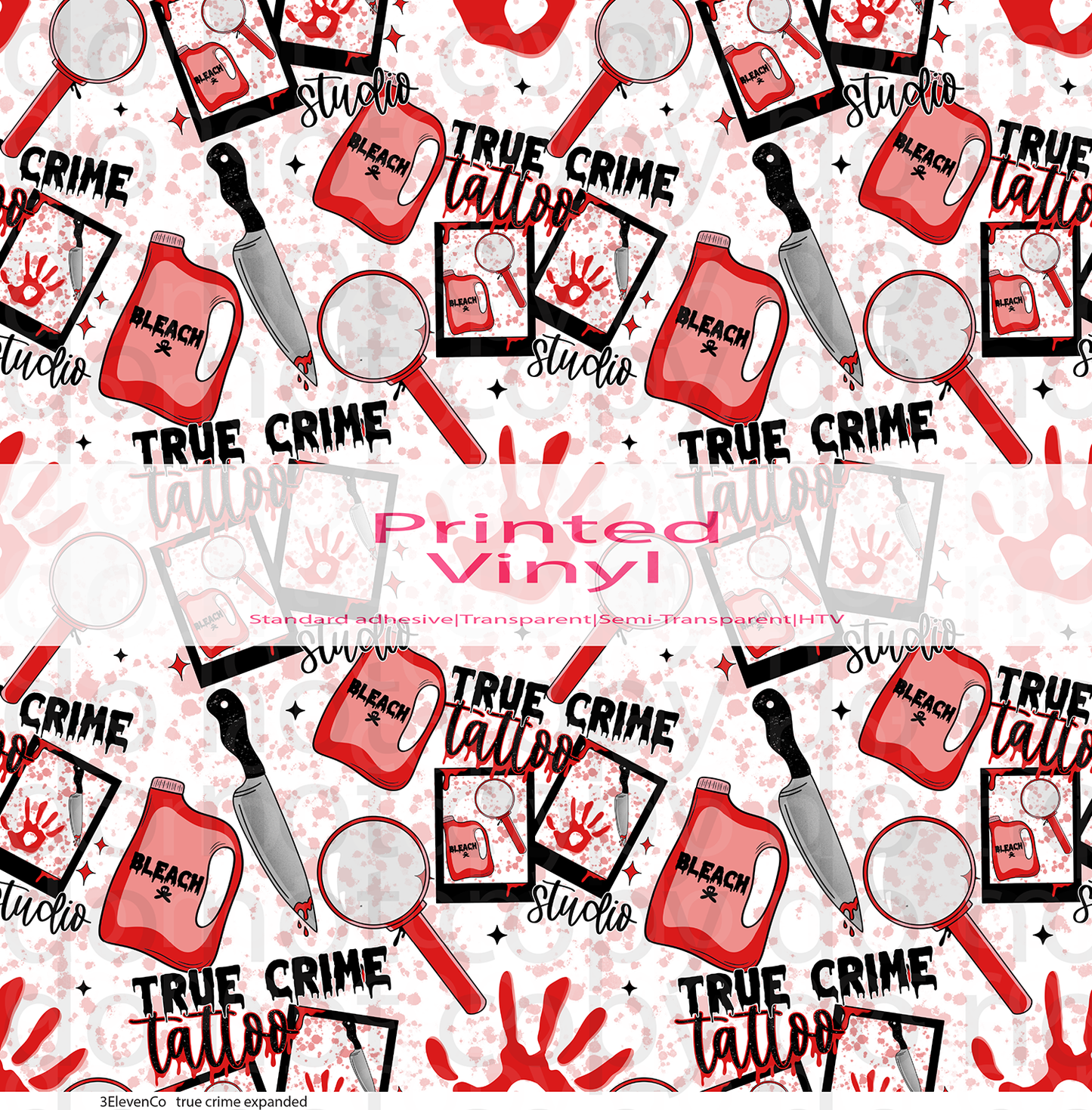 true crime vinyl sheet