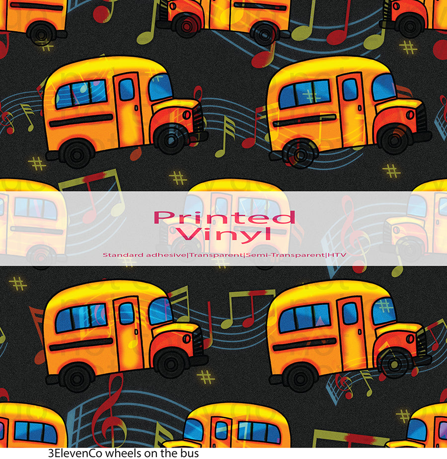 wheels on the bus vinyl sheet