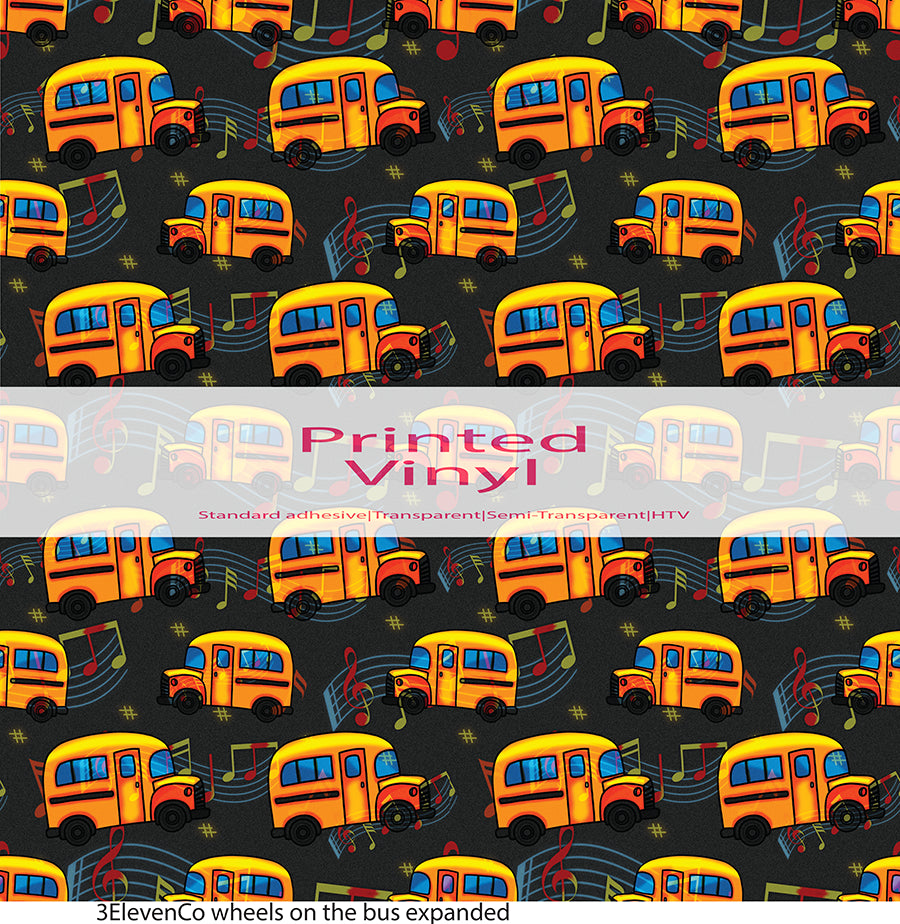 wheels on the bus vinyl sheet