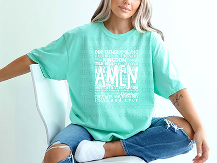 Lord's prayer tee or sweatshirt  |comfort colors|