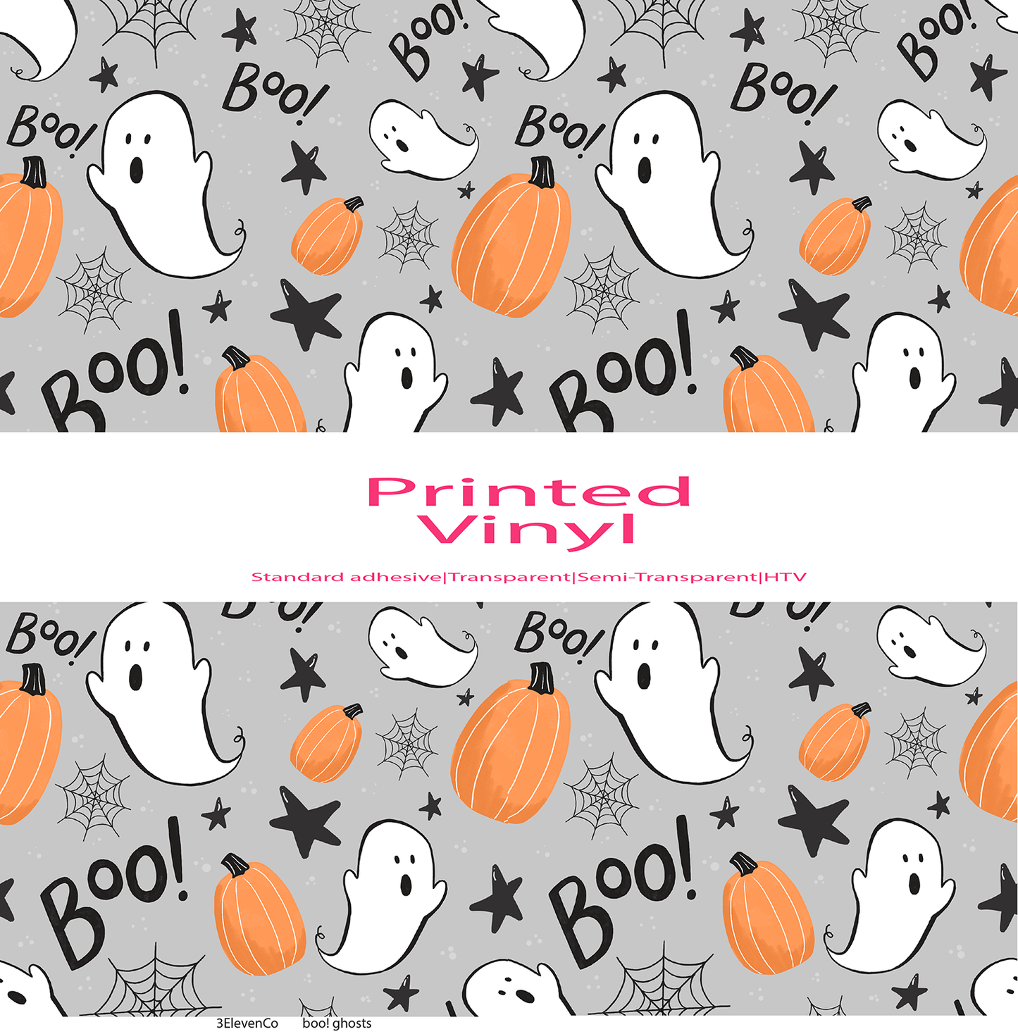 Boo! ghosts vinyl sheet